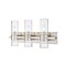 Z-Lite Lawson 3 Light Vanity, Brushed Nickel & Clear 343-3V-BN - alternate 1